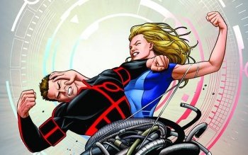 HD Quality Wallpaper | Collection: Comics, 350x219 The Bionic Man Vs. The Bionic Woman