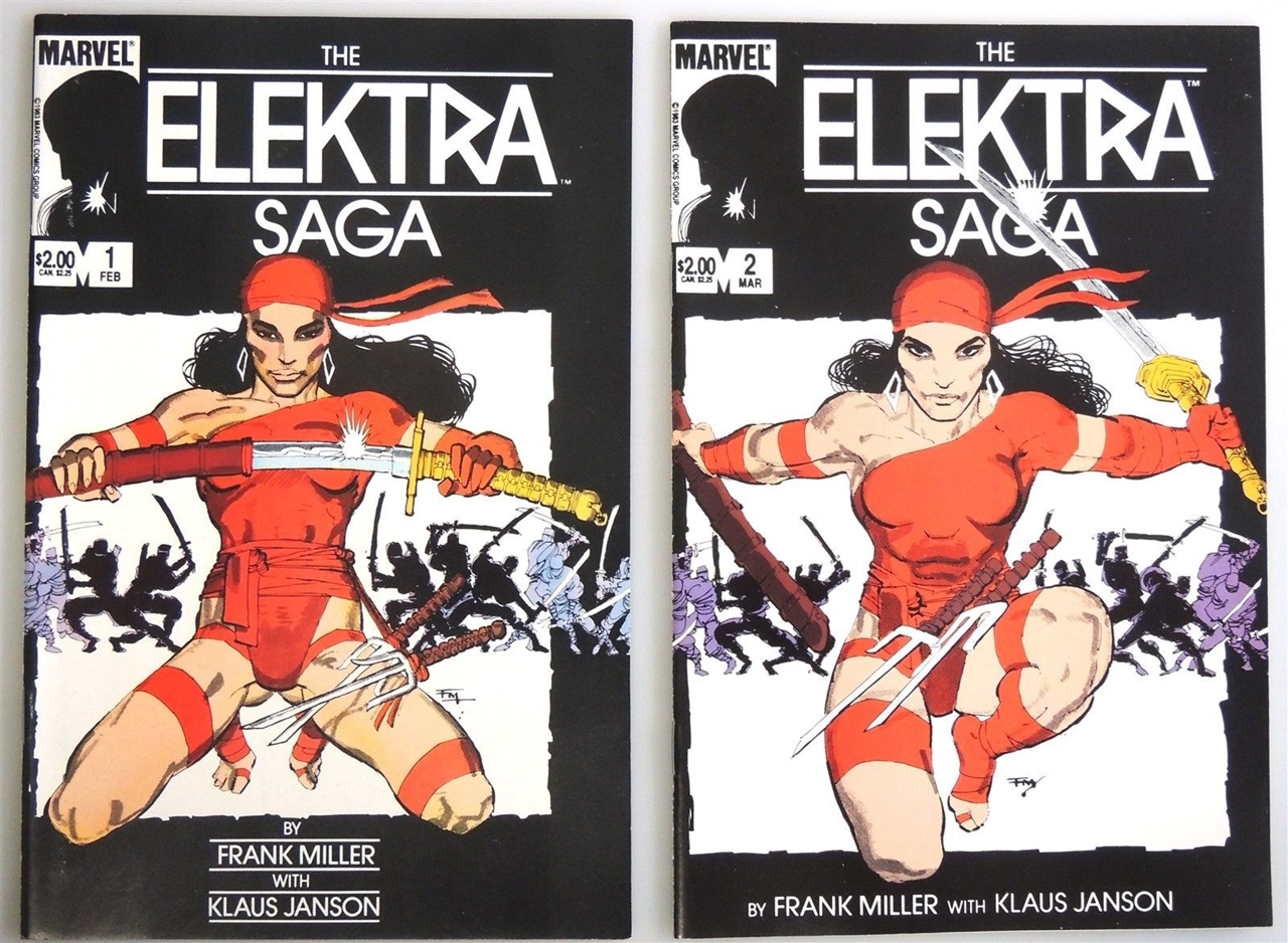 The Elektra Saga Pics, Comics Collection