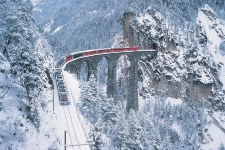 Nice Images Collection: The Glacier Express Desktop Wallpapers