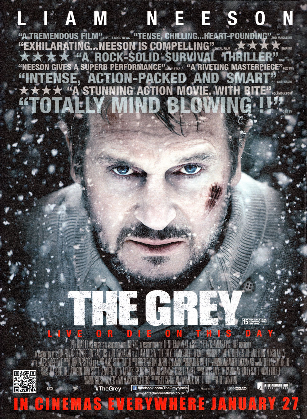 HD Quality Wallpaper | Collection: Movie, 1000x1366 The Grey