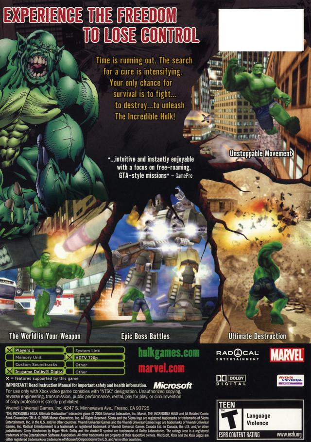 Images of The Incredible Hulk: Ultimate Destruction | 640x910