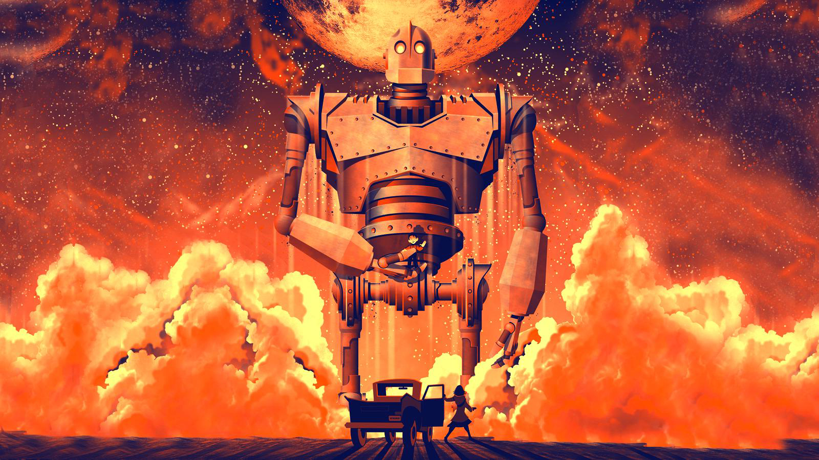 The Iron Giant Backgrounds, Compatible - PC, Mobile, Gadgets| 1600x900 px