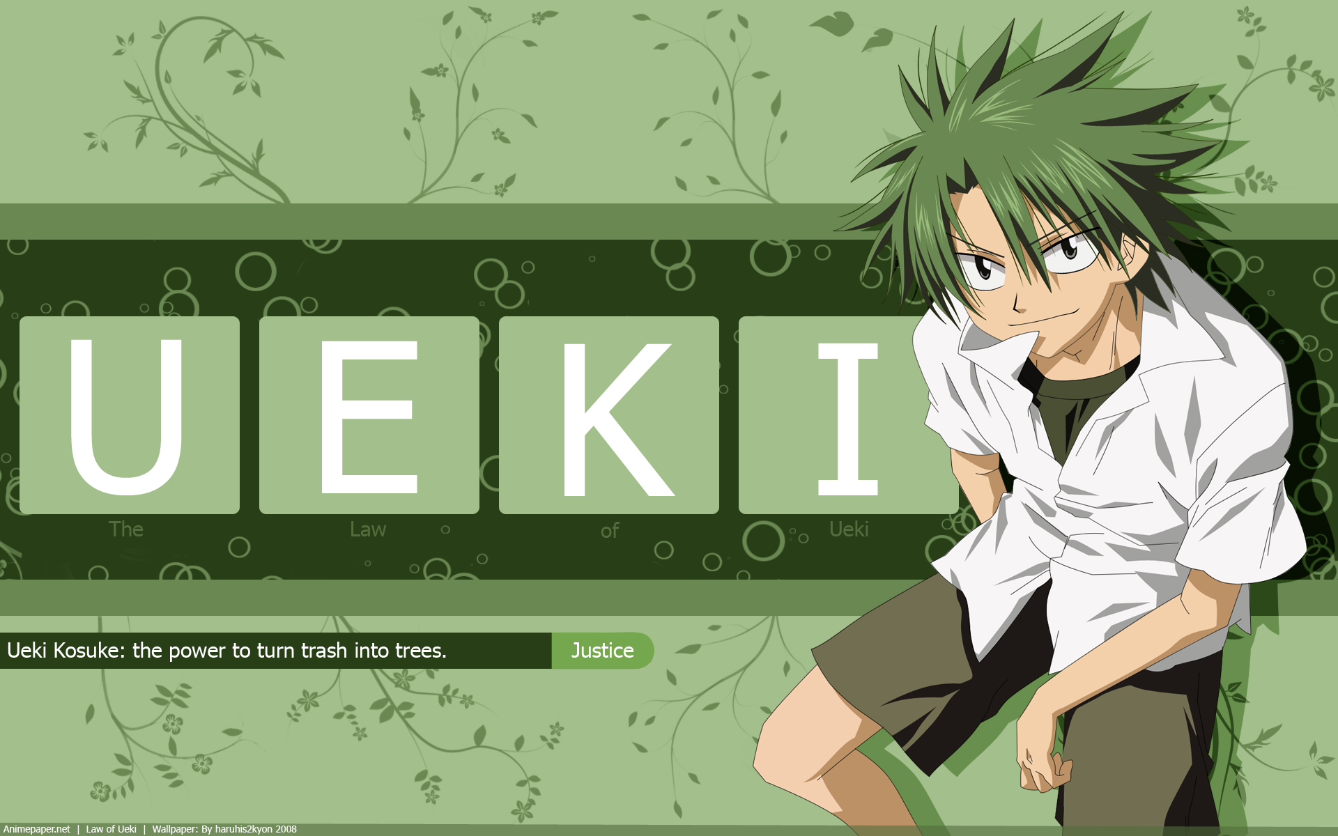HD Quality Wallpaper | Collection: Anime, 1920x1200 The Law Of Ueki