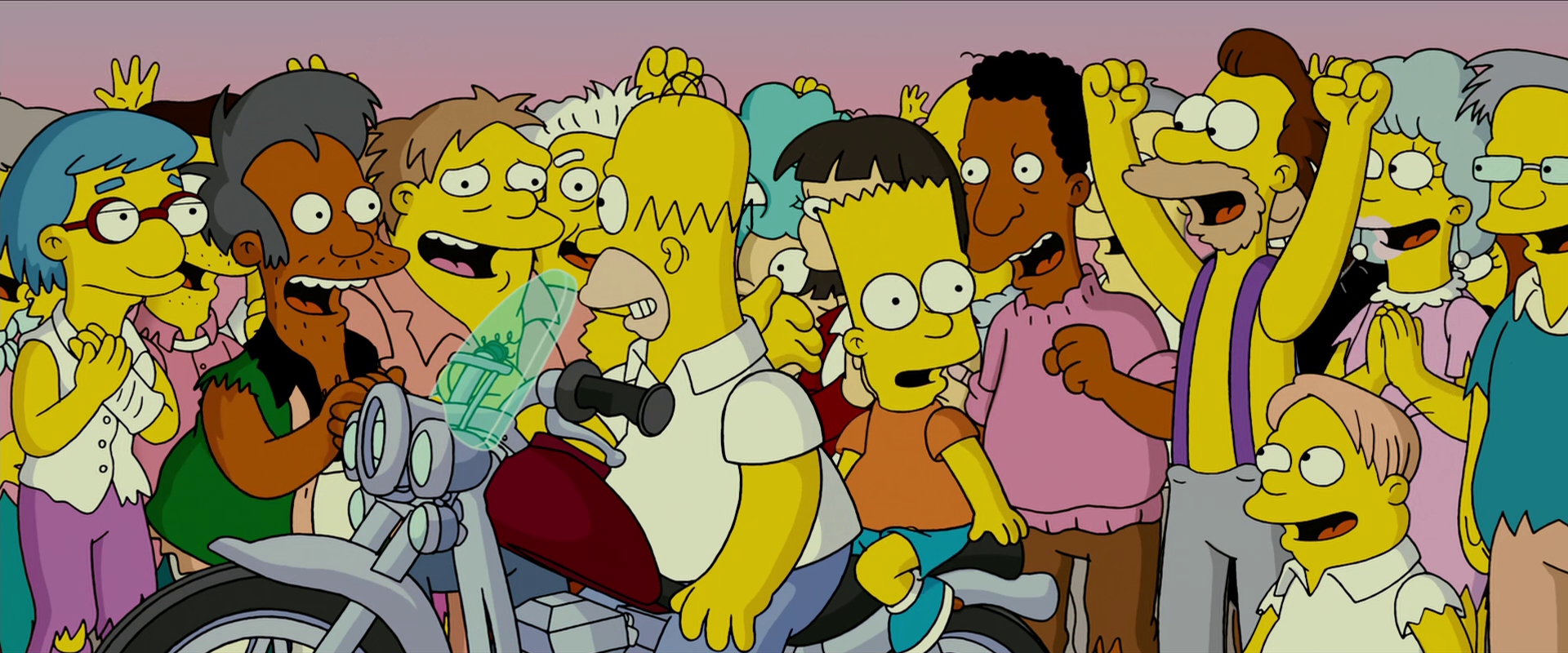 HD Quality Wallpaper | Collection: Movie, 1920x800 The Simpsons Movie