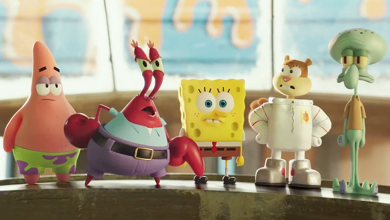 HD Quality Wallpaper | Collection: Movie, 1296x730 The SpongeBob Movie: Sponge Out Of Water