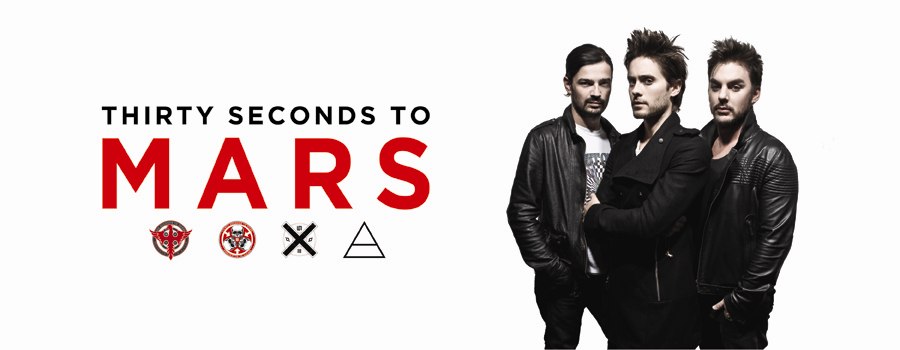 High Resolution Wallpaper | Thirty Seconds To Mars 900x350 px
