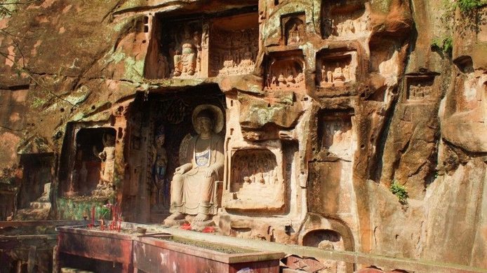 Thousand-buddha Cliff Pics, Religious Collection