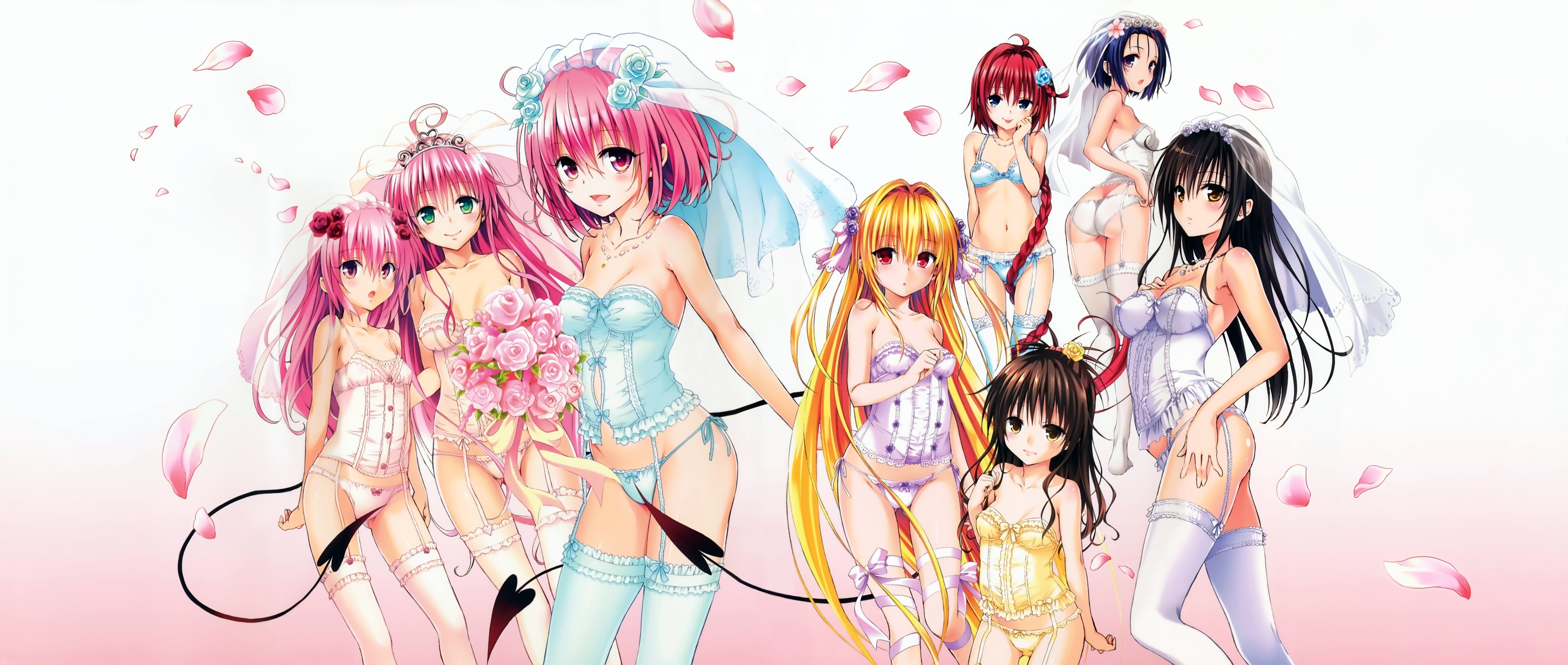 To Love-Ru Backgrounds, Compatible - PC, Mobile, Gadgets| 3500x1485 px