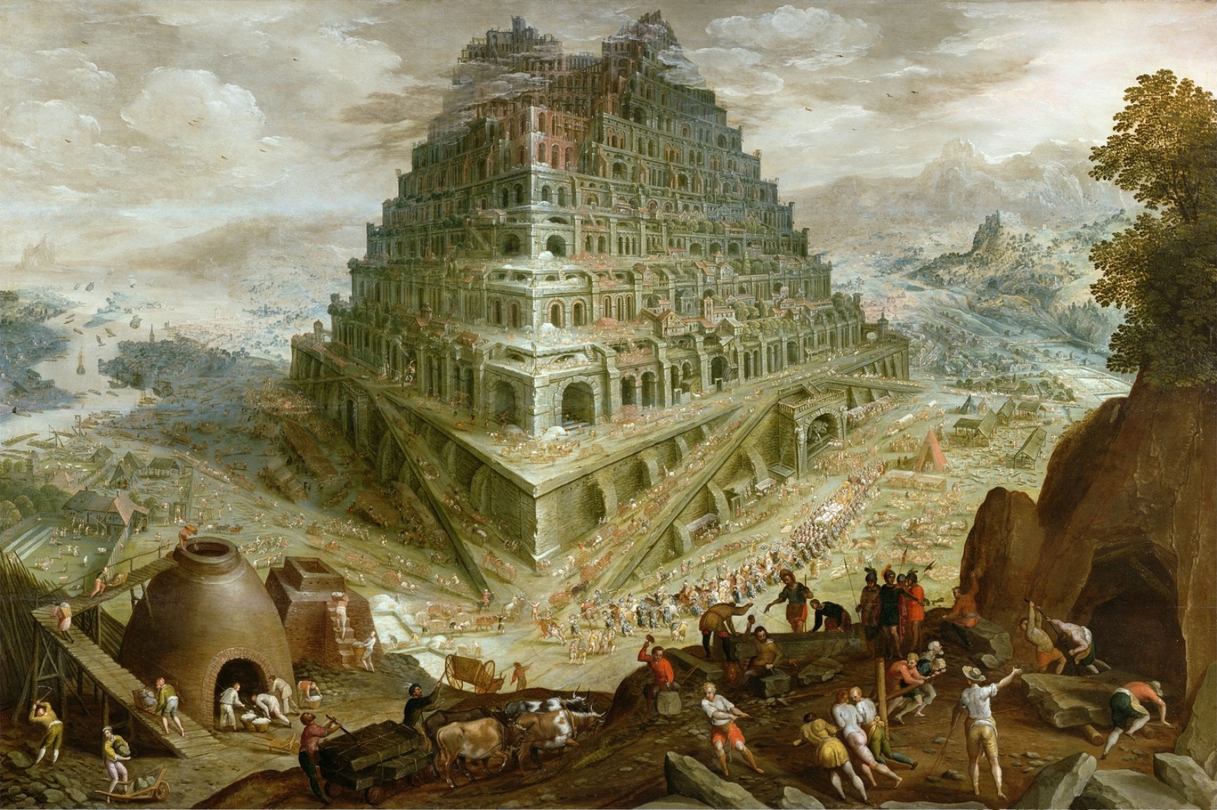Nice Images Collection: Tower Of Babel Desktop Wallpapers