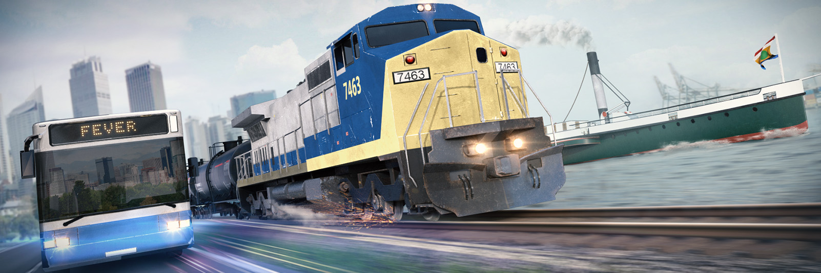 HD Quality Wallpaper | Collection: Video Game, 1602x534 Transport Fever