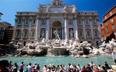 Nice wallpapers Trevi Fountain 400x250px