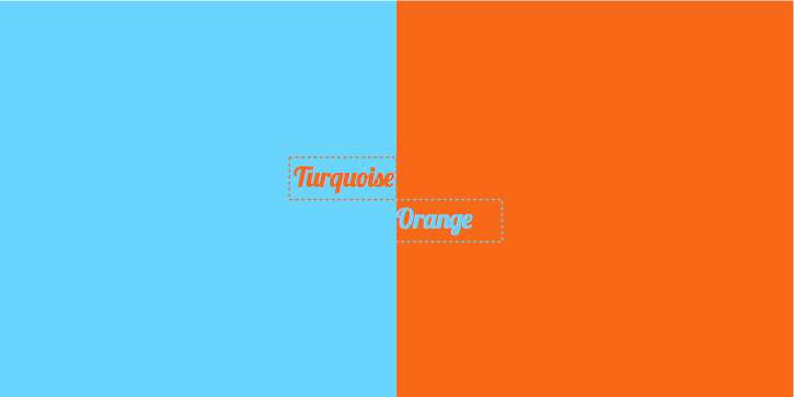 Turquoise Orange #17