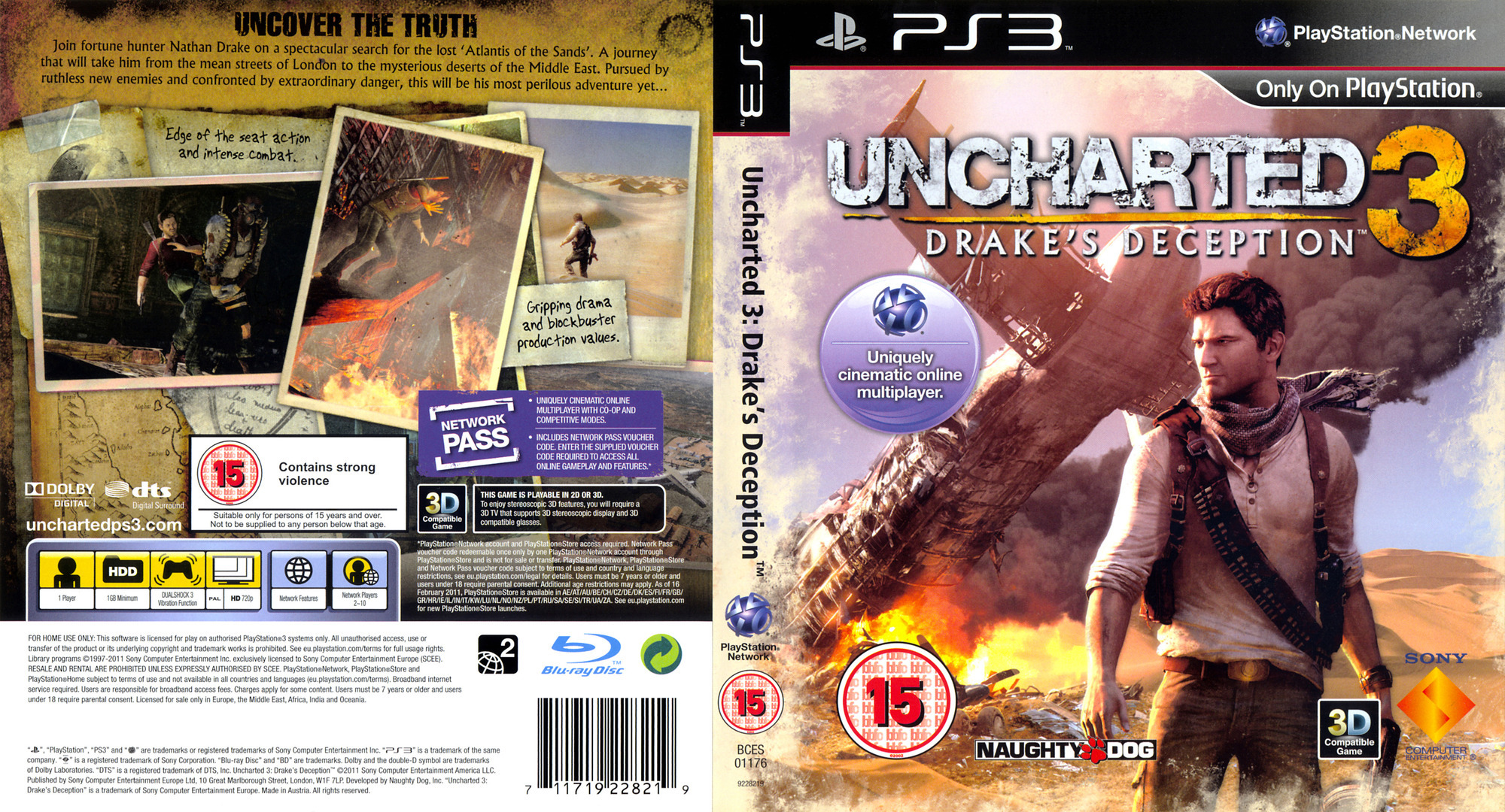 Uncharted 3: Drake's Deception Backgrounds, Compatible - PC, Mobile, Gadgets| 2000x1080 px