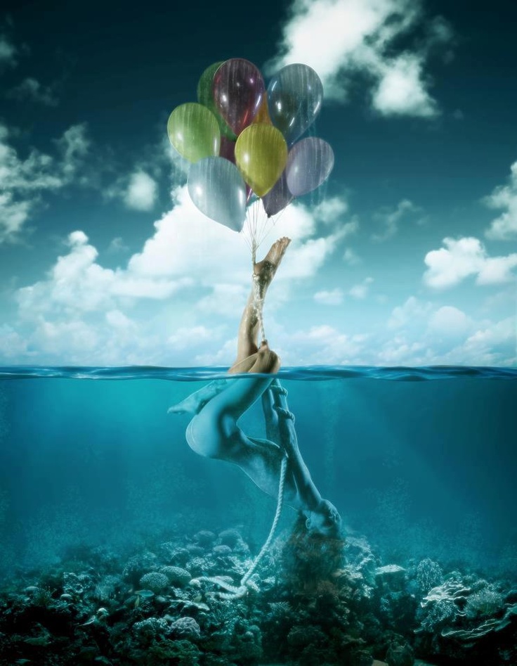 Nice Images Collection: Underwater Baloons Desktop Wallpapers