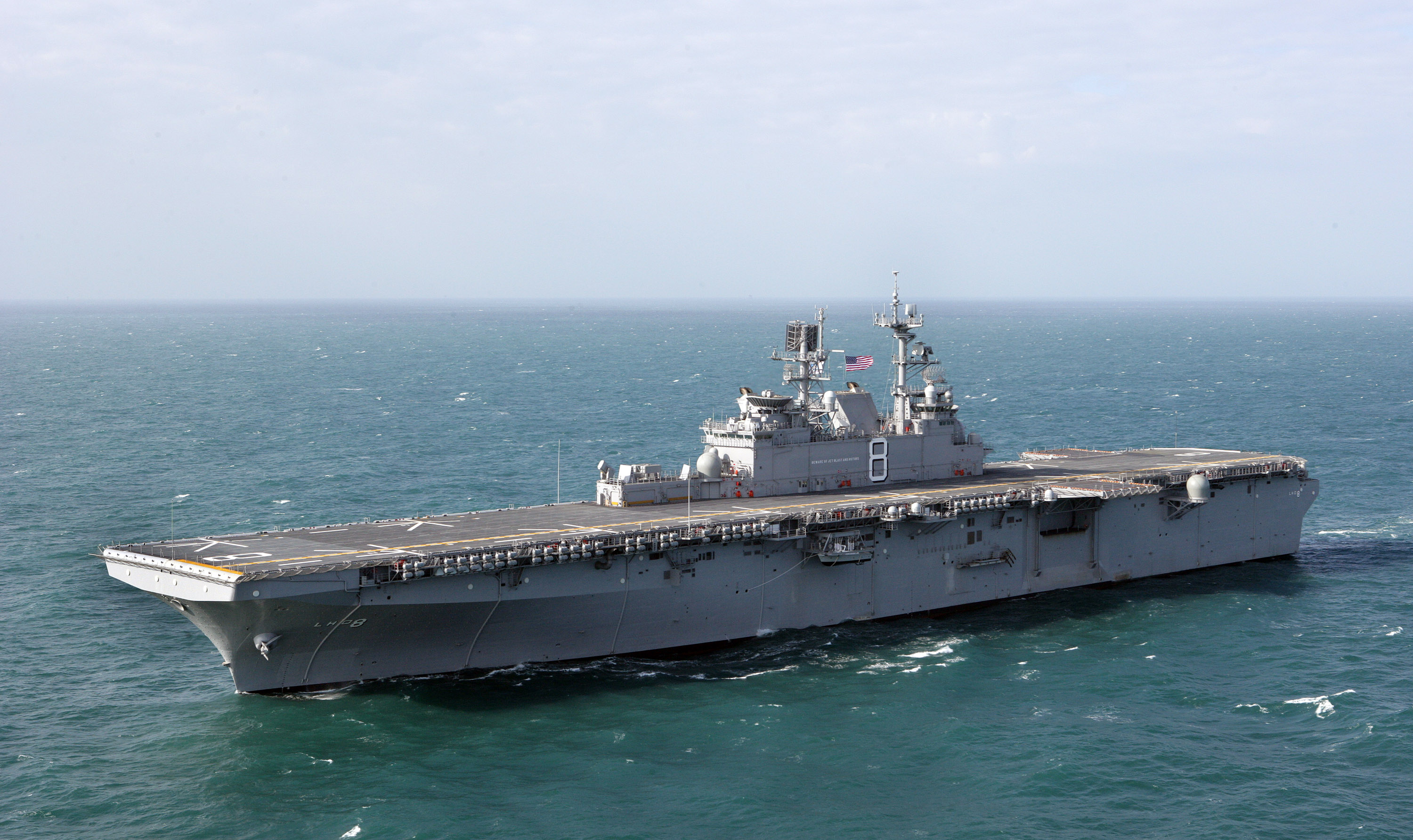 HD Quality Wallpaper | Collection: Military, 3000x1784 USS Makin Island (LHD-8)