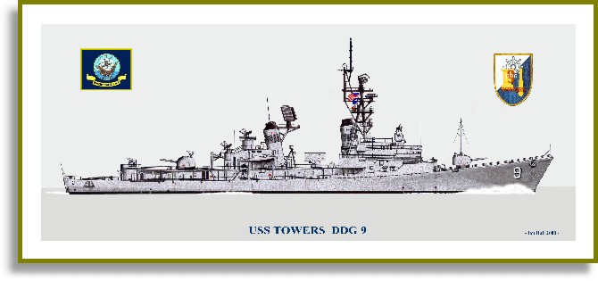Nice wallpapers USS Towers (DDG-9) 670x315px