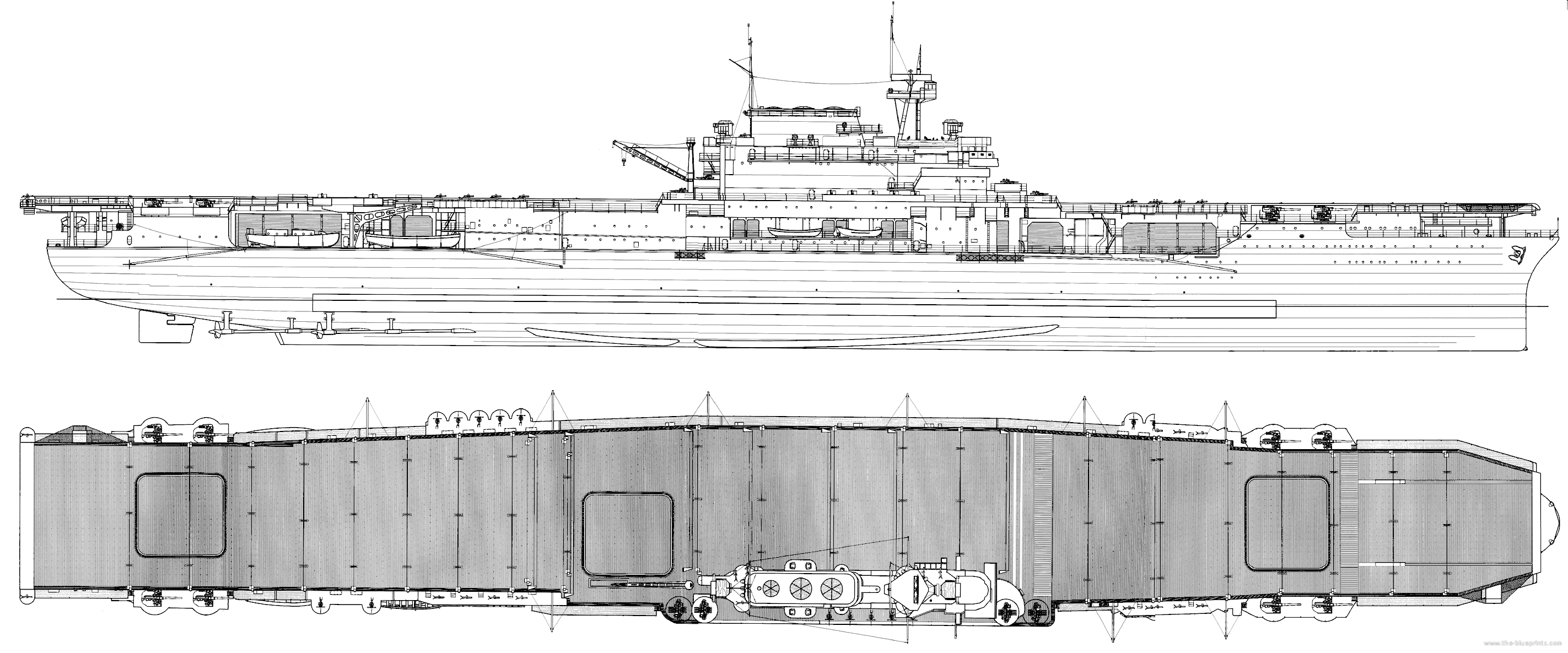 Images of USS Yorktown (CV-5) | 2845x1185