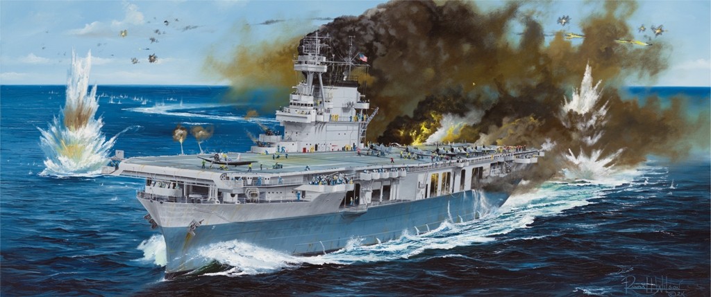 Nice wallpapers USS Yorktown (CV-5) 1024x429px