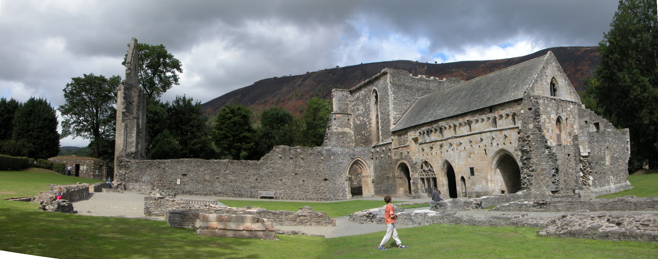 Nice wallpapers Valle Crucis Abbey 2160x851px