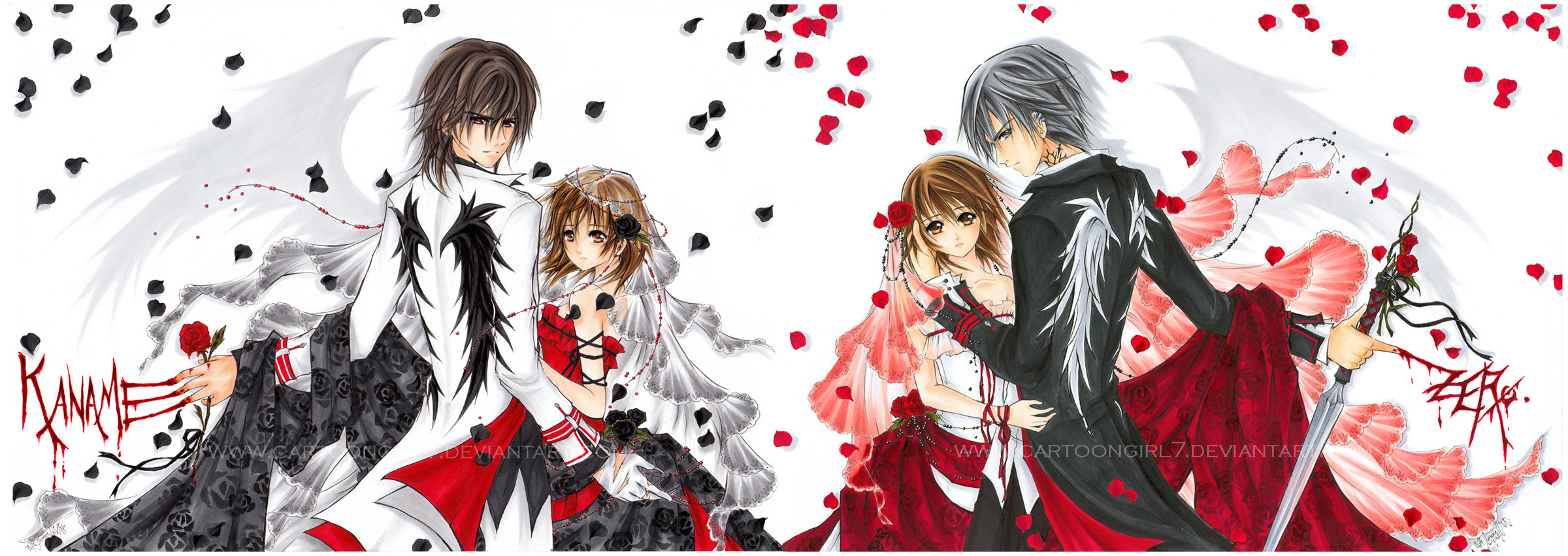 Vampire Knight Backgrounds, Compatible - PC, Mobile, Gadgets| 2400x851 px