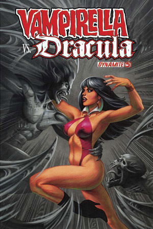 Nice Images Collection: Vampirella Vs Dracula Desktop Wallpapers