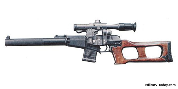 HD Quality Wallpaper | Collection: Weapons, 600x300 VSS Vintorez Sniper Rifle