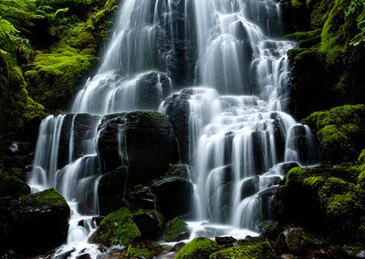 Wahkeena Falls Backgrounds, Compatible - PC, Mobile, Gadgets| 400x284 px