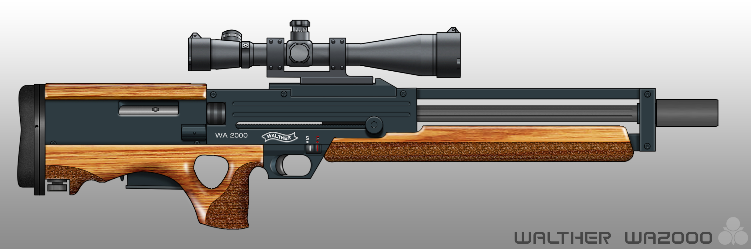 Walther Wa 2000 Rifle Backgrounds, Compatible - PC, Mobile, Gadgets| 2400x796 px