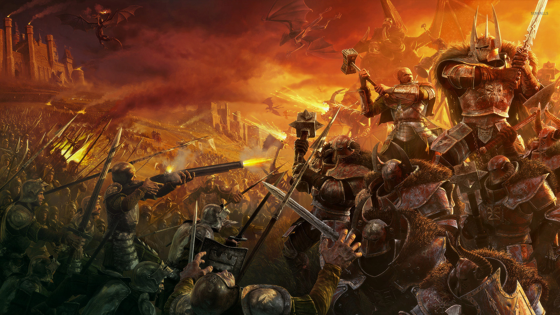 Warhammer: Mark Of Chaos Backgrounds, Compatible - PC, Mobile, Gadgets| 1920x1080 px
