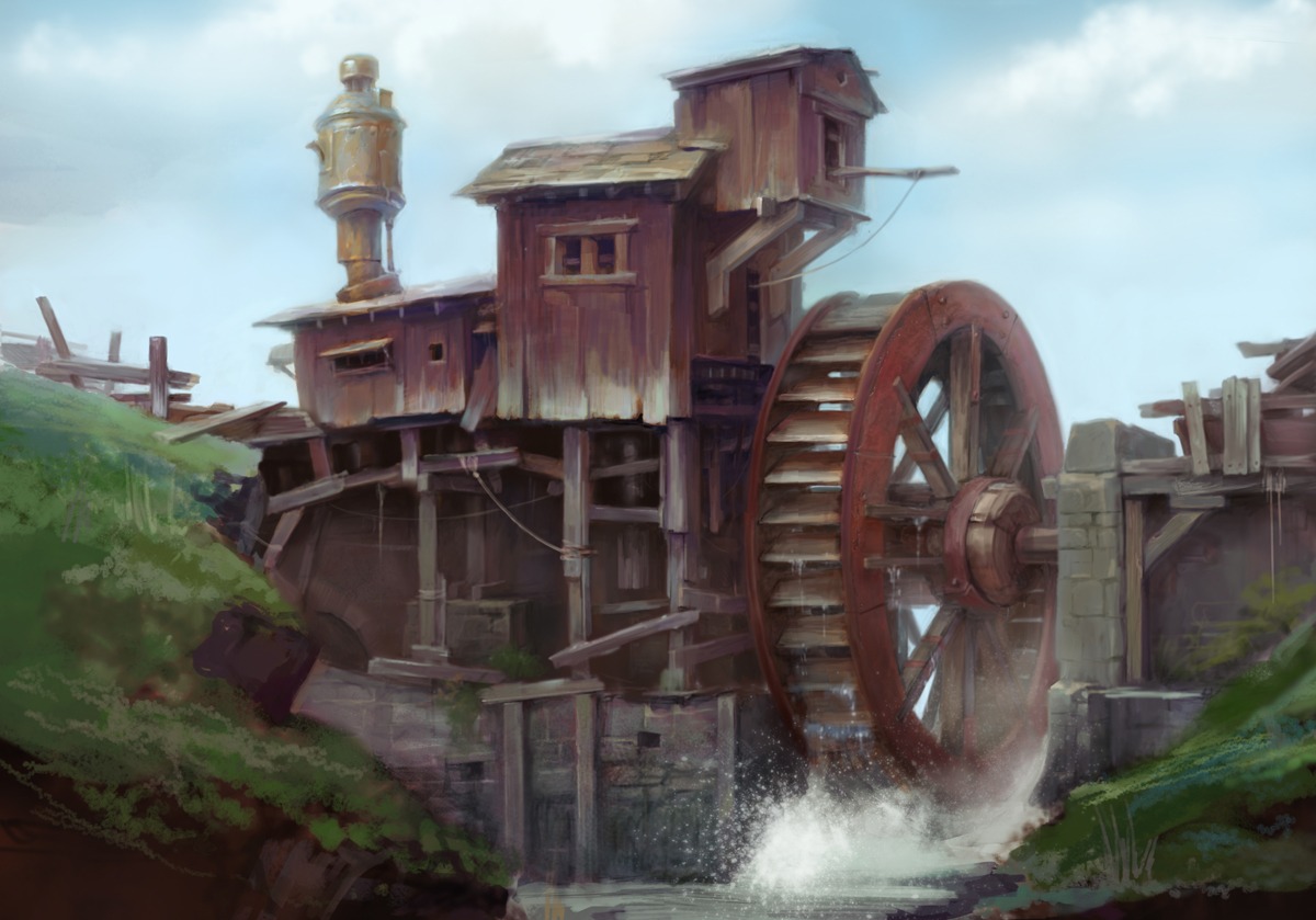 Nice Images Collection: Watermill Desktop Wallpapers
