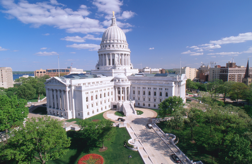 Wisconsin State Capitol Backgrounds, Compatible - PC, Mobile, Gadgets| 860x560 px