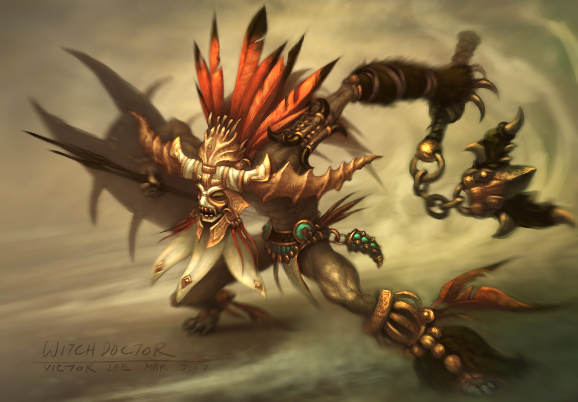 Witch Doctor Backgrounds, Compatible - PC, Mobile, Gadgets| 2000x1392 px