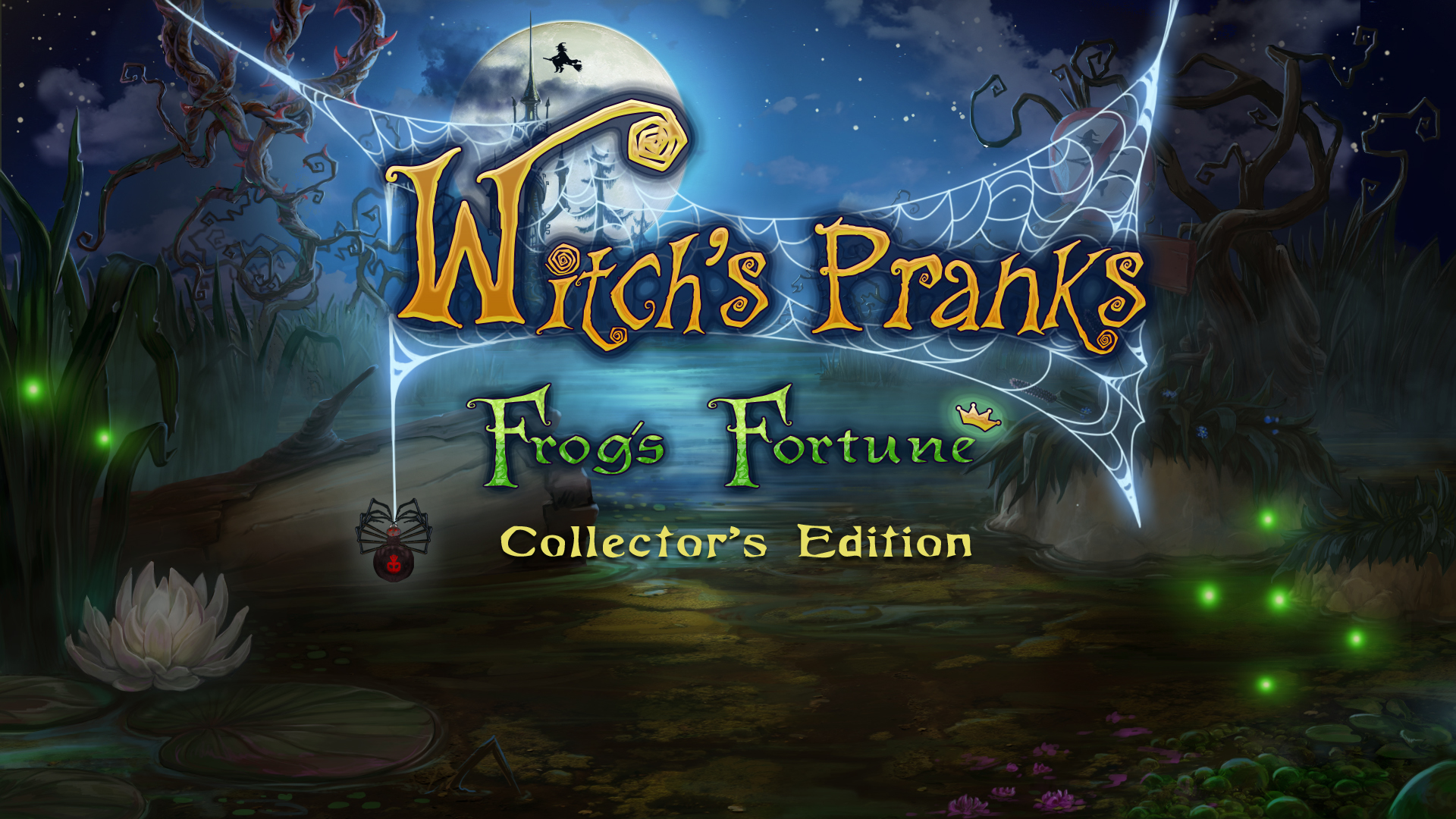 Witch's Pranks: Frog's Fortune Backgrounds, Compatible - PC, Mobile, Gadgets| 1920x1080 px