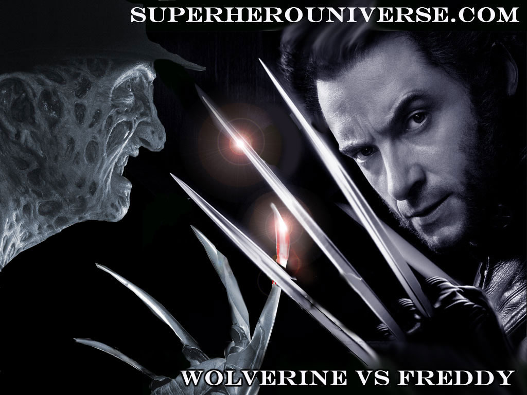 HD Quality Wallpaper | Collection: Comics, 1024x768 Wolverine Vs. Freddy