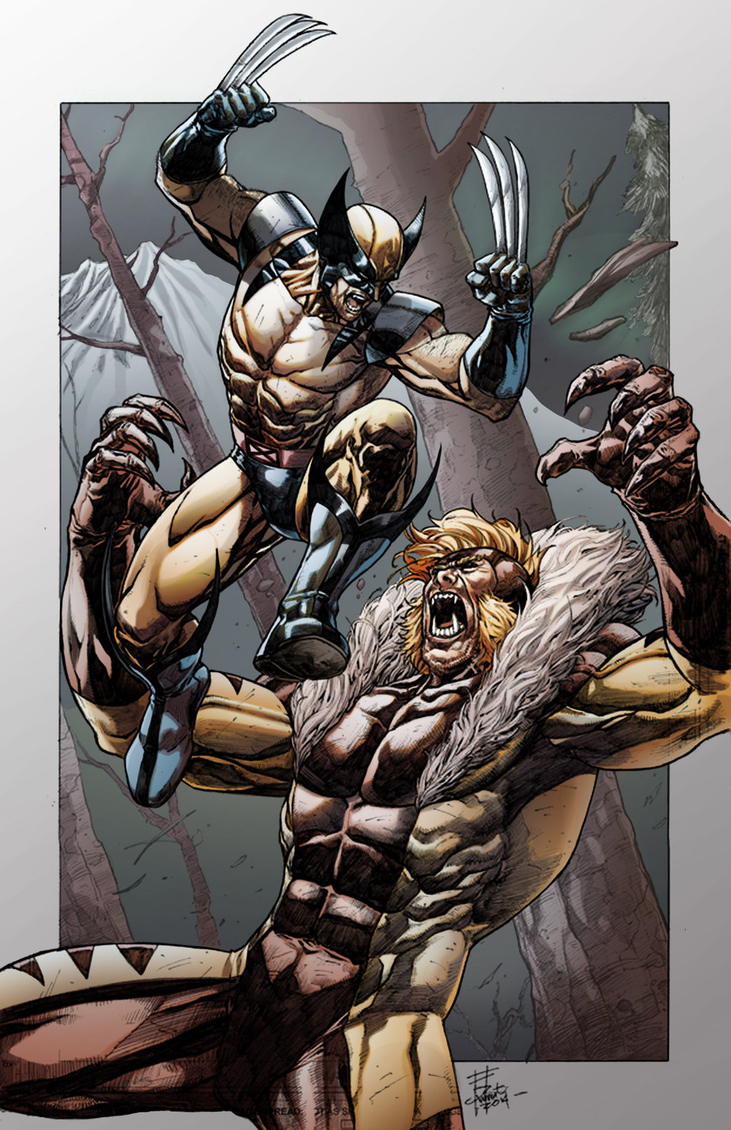 Images of Wolverine Vs. Sabretooth | 1024x1583