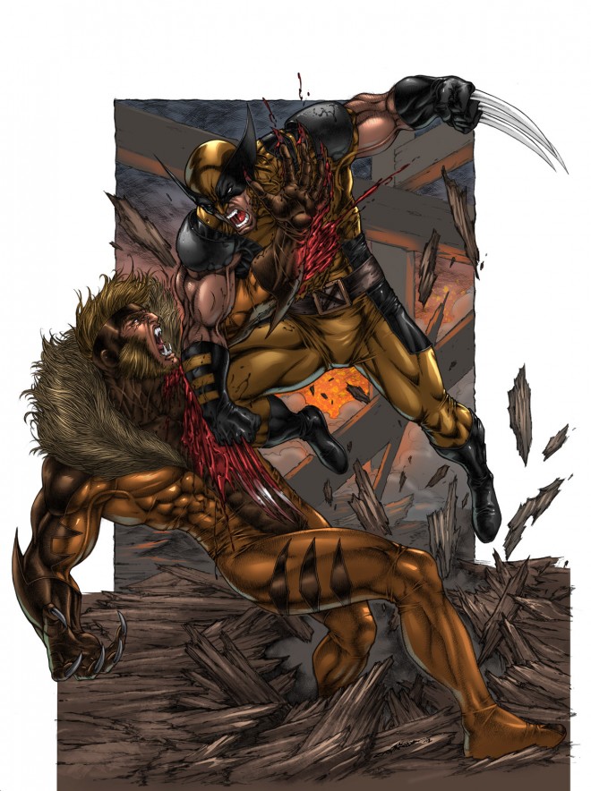 Images of Wolverine Vs. Sabretooth | 660x884