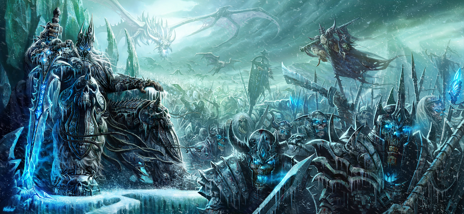 HD Quality Wallpaper | Collection: Video Game, 1600x739 World Of Warcraft: Wrath Of The Lich King