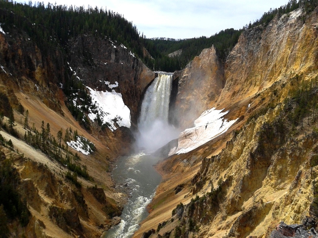 Nice Images Collection: Yellowstone Falls Desktop Wallpapers