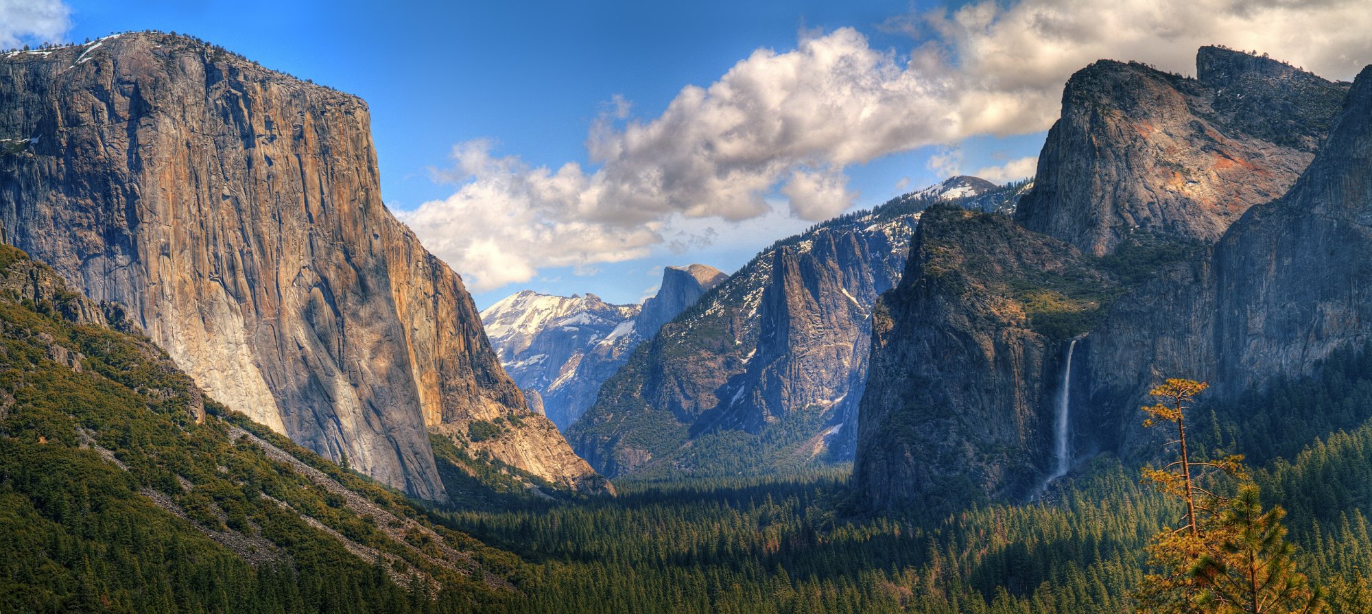 High Resolution Wallpaper | Yosemite National Park 2000x895 px
