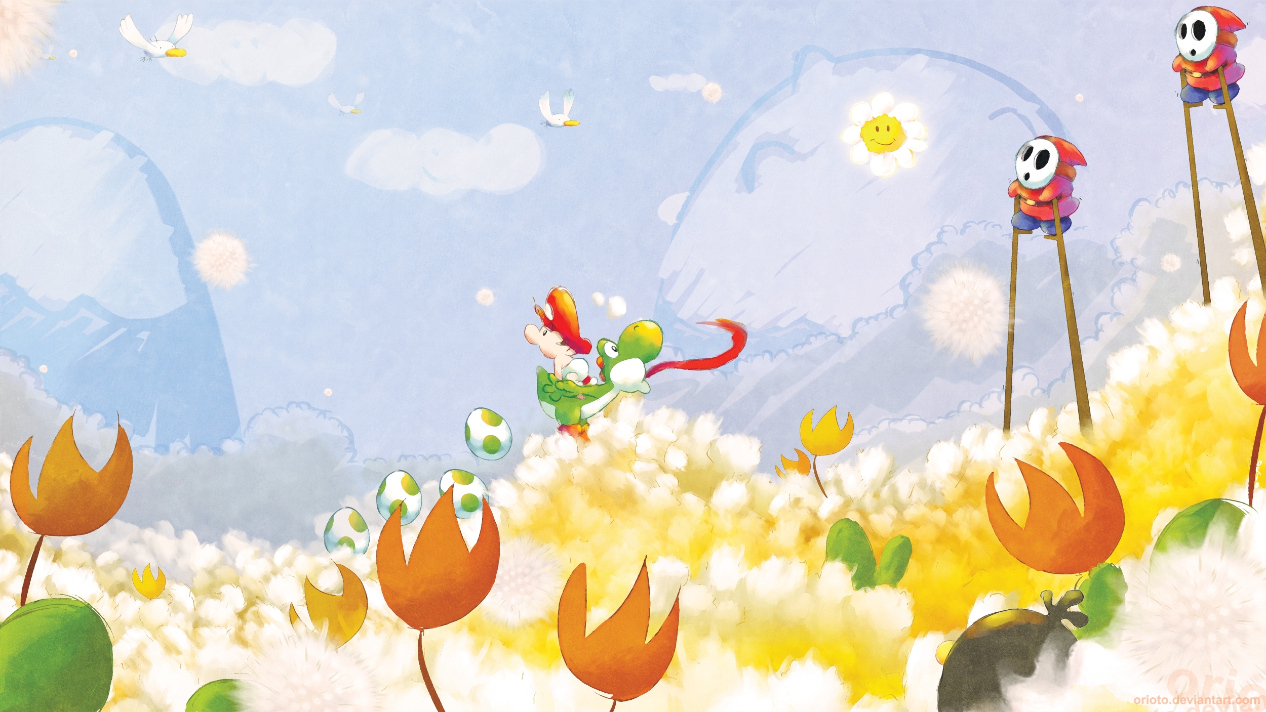 Nice Images Collection: Yoshi's Island Desktop Wallpapers