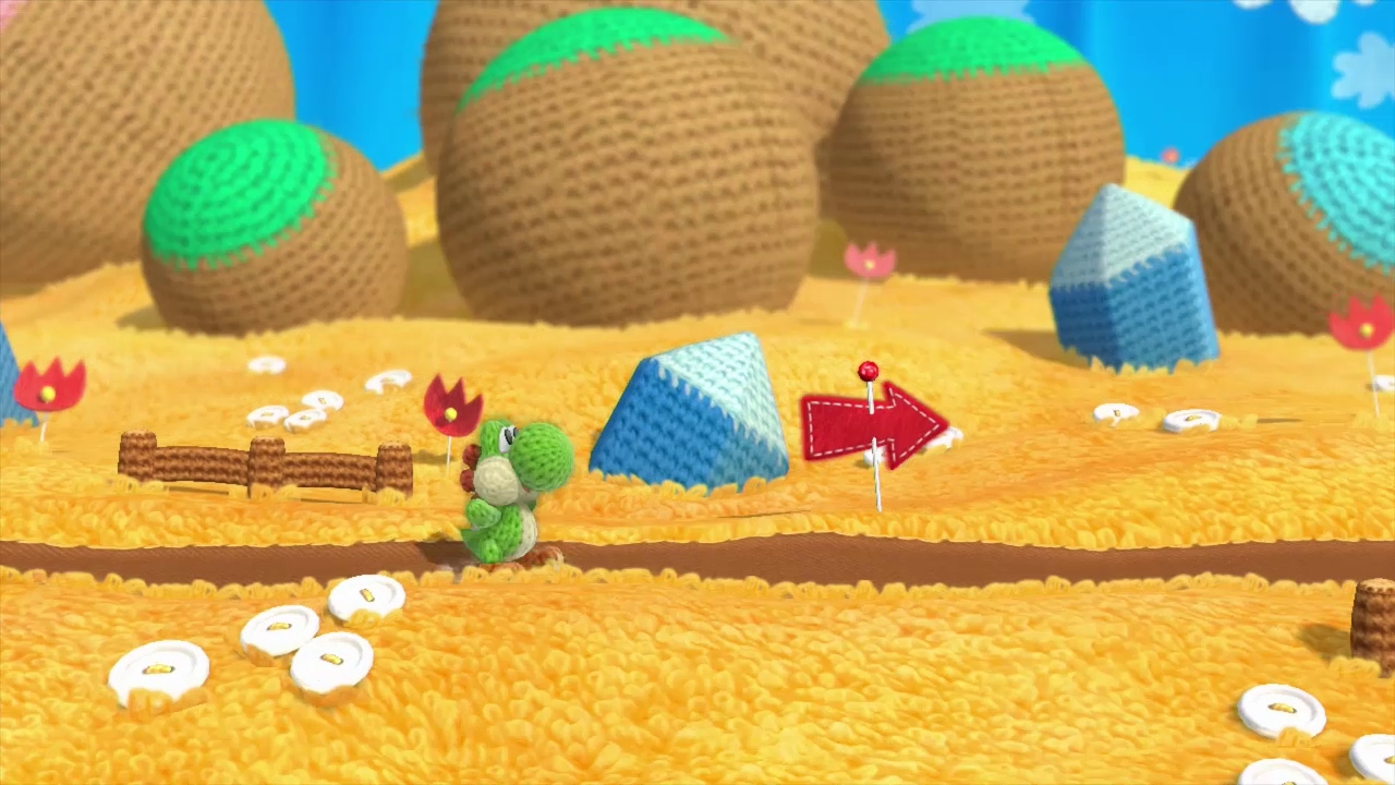 Yoshi's Woolly World Backgrounds, Compatible - PC, Mobile, Gadgets| 1280x720 px