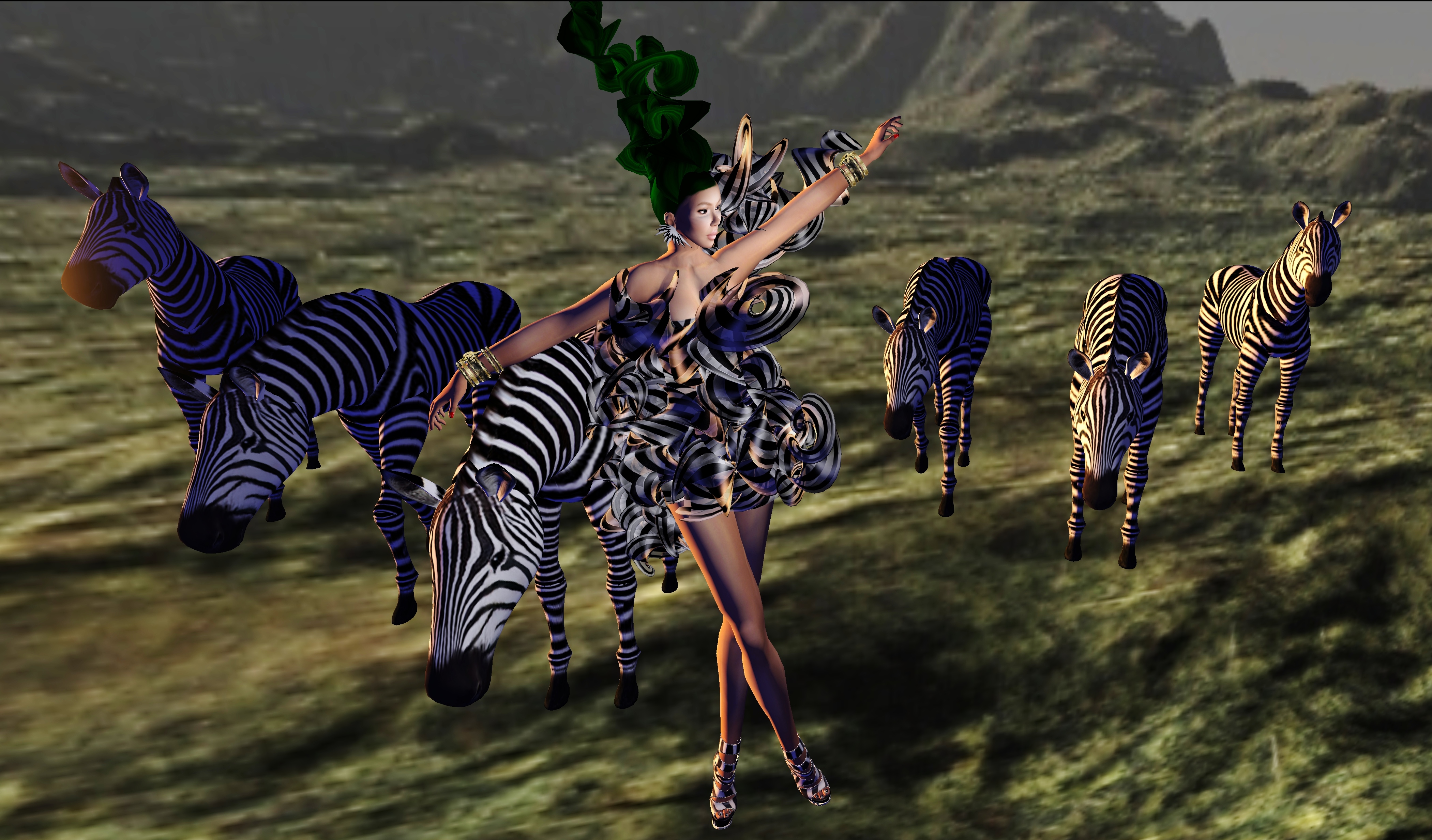 Zebra Girl #23