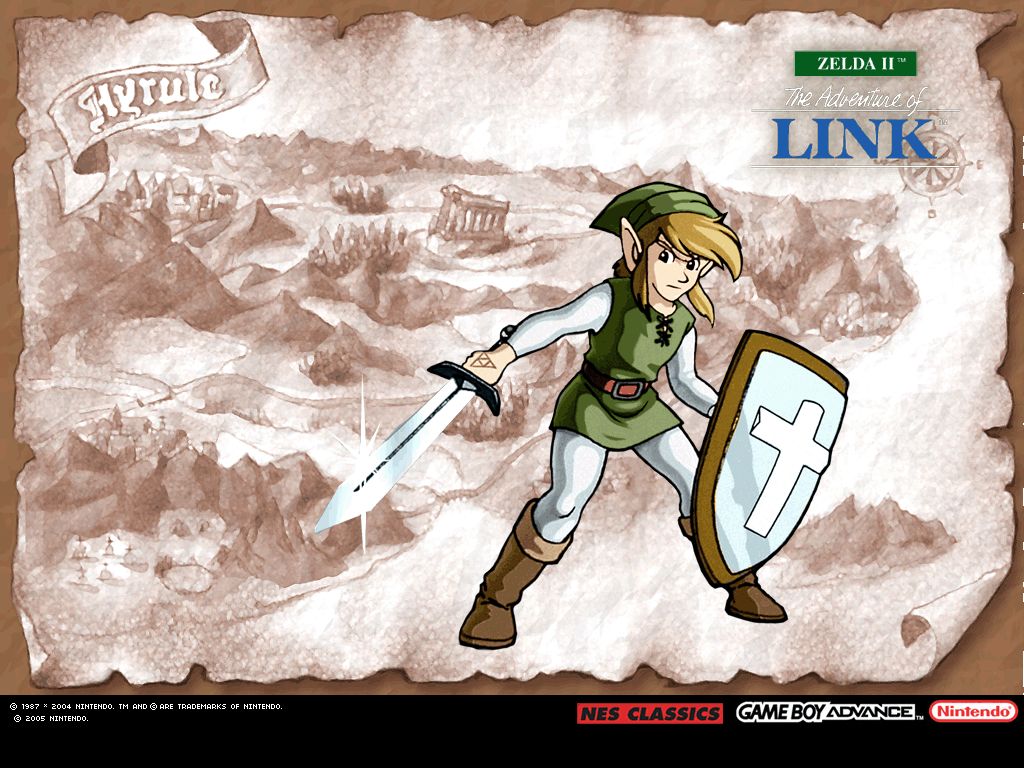 HD Quality Wallpaper | Collection: Video Game, 1024x768 Zelda II: The Adventure Of Link
